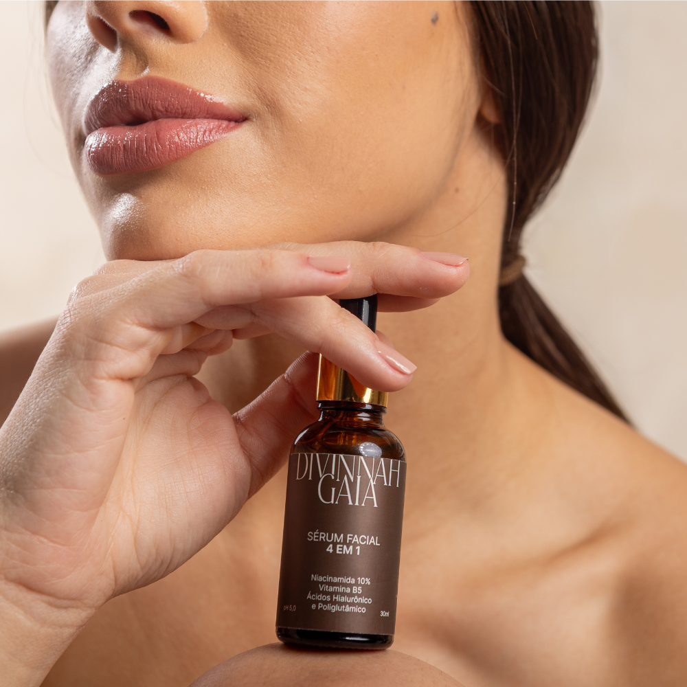 Sérum 4 em 1 Natural | Skincare Vegano Divinnah Gaia