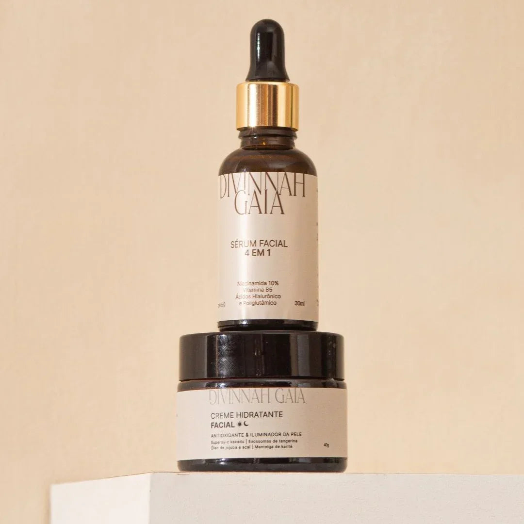 Kit Creme Kakadu + Sérum 4 em 1 Natural | Divinnah Gaia