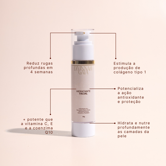 Hidratante Facial com Resveratrol 50g