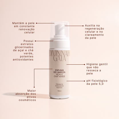 Kit Espuma de Limpeza + Creme exossomos & kakadu + Sérum Age Care