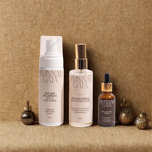 Kit Água Botânica + Espuma de Limpeza facial + Sérum 4 em 1