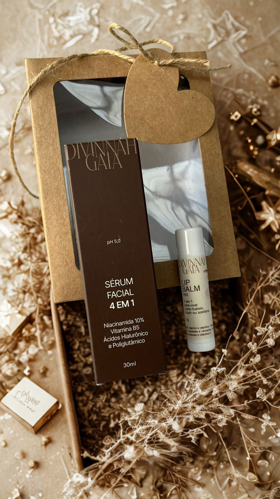 Kit Sérum 4 em 1 + Lip balm com cor (BBS)