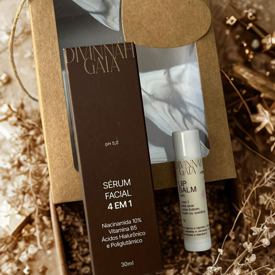 Kit Sérum 4 em 1 + Lip balm com cor (BBS)