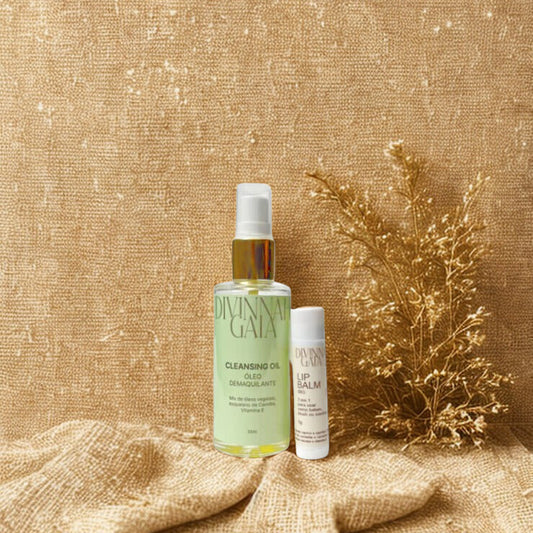 Kit Cleansing oil + Lip balm com cor (BBS)