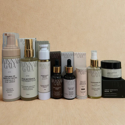 Kit limpeza, tratamento e maquiagem