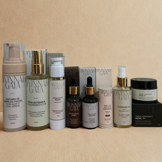 Kit limpeza, tratamento e maquiagem