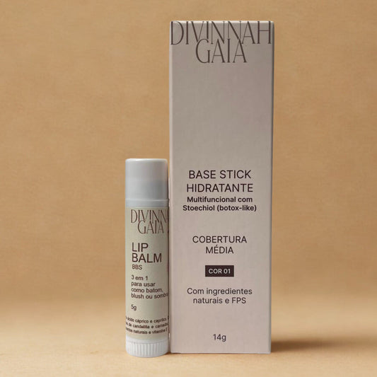 Base cor 03 + Lip balm Rosa Malva (BBS)