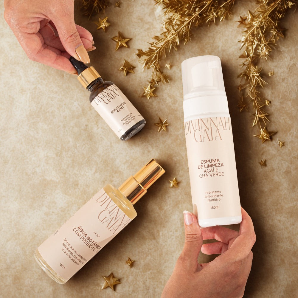 Kit Água Botânica + Espuma de Limpeza + Sérum Age Care